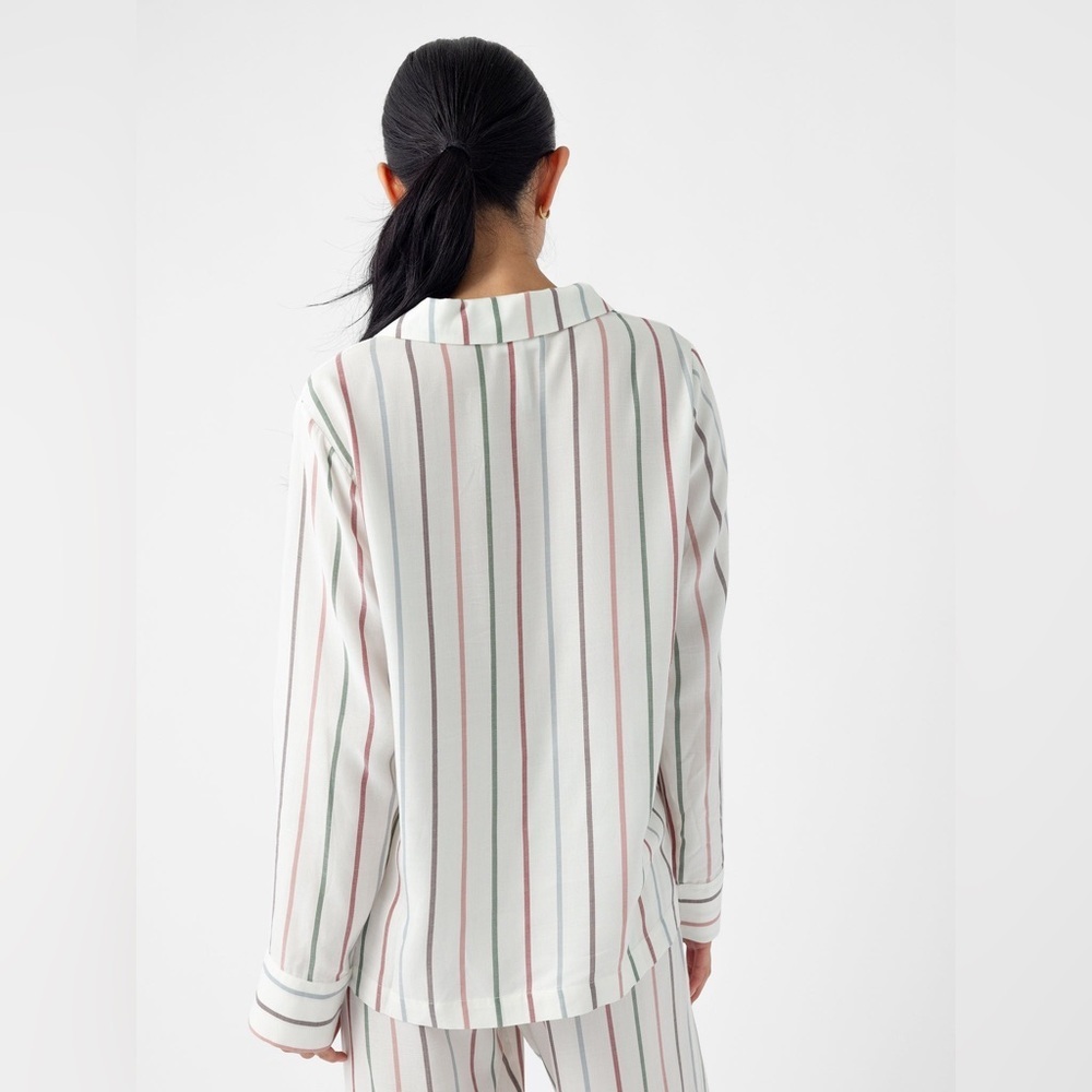 Cozy Earth Women's Soft Woven Long Sleeve Pajama Top - Picture 7 of 7